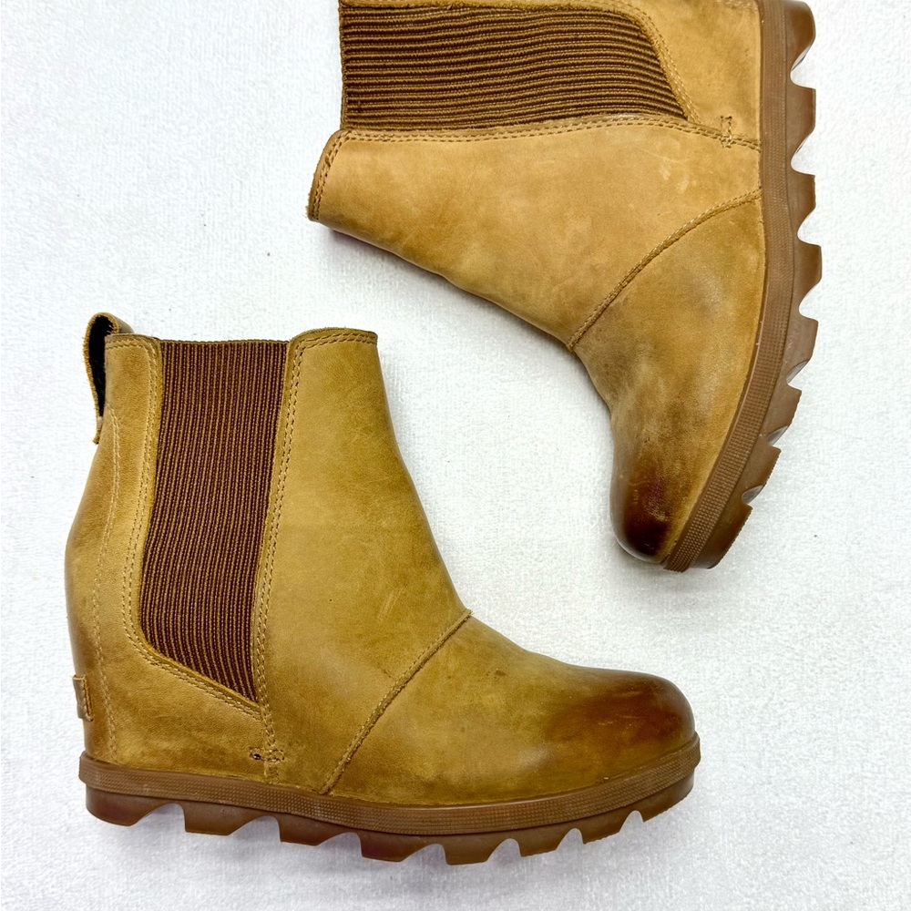 Sorel Joan Of Arctic Wedge II Chelsea Boot Camel Brown 1808551224 Size 5.5